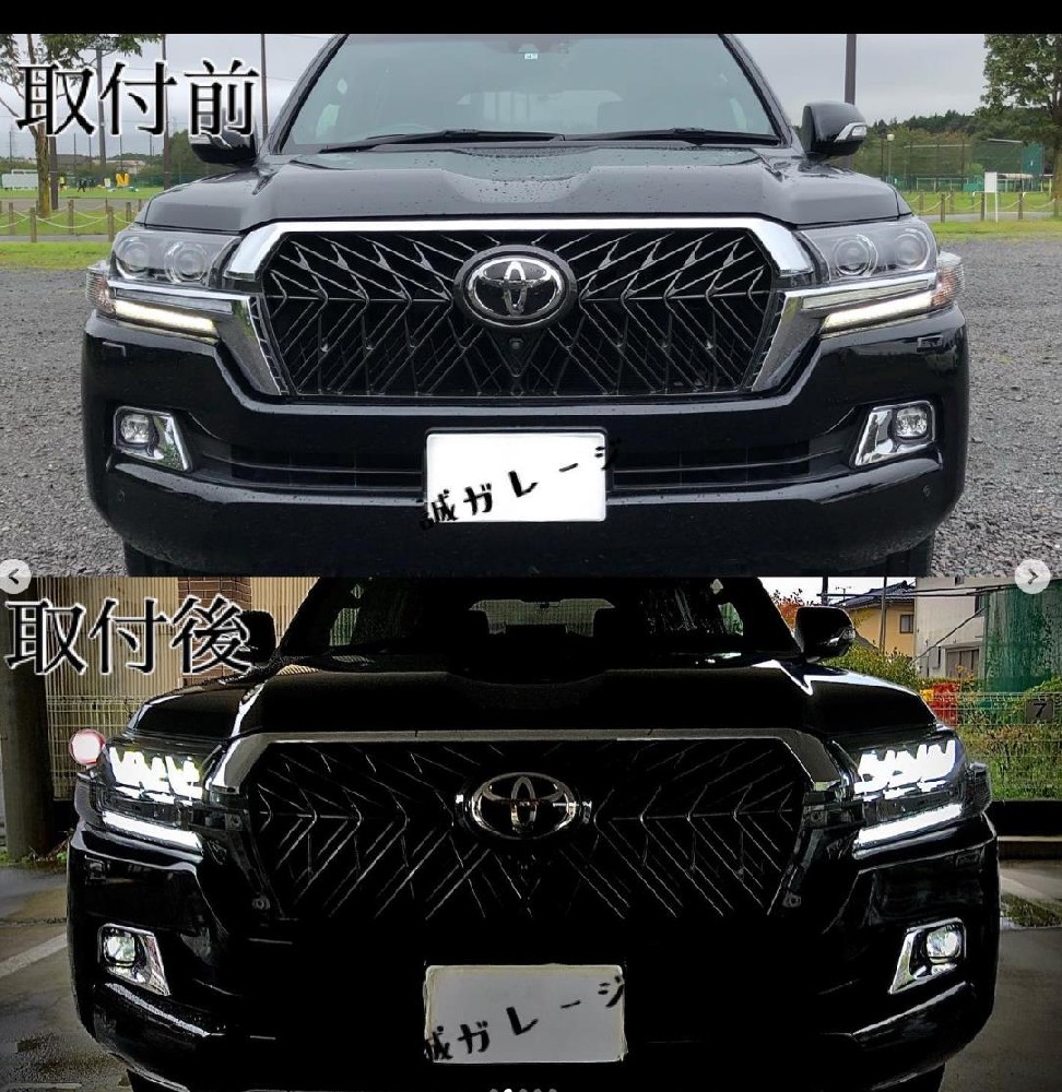 ランクル 200 三眼シーケンシャルヘッドライト